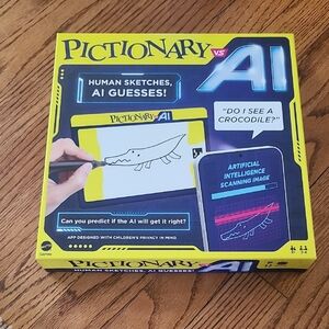 Mattel Pictionary vs AI Game - Yellow and Blue
